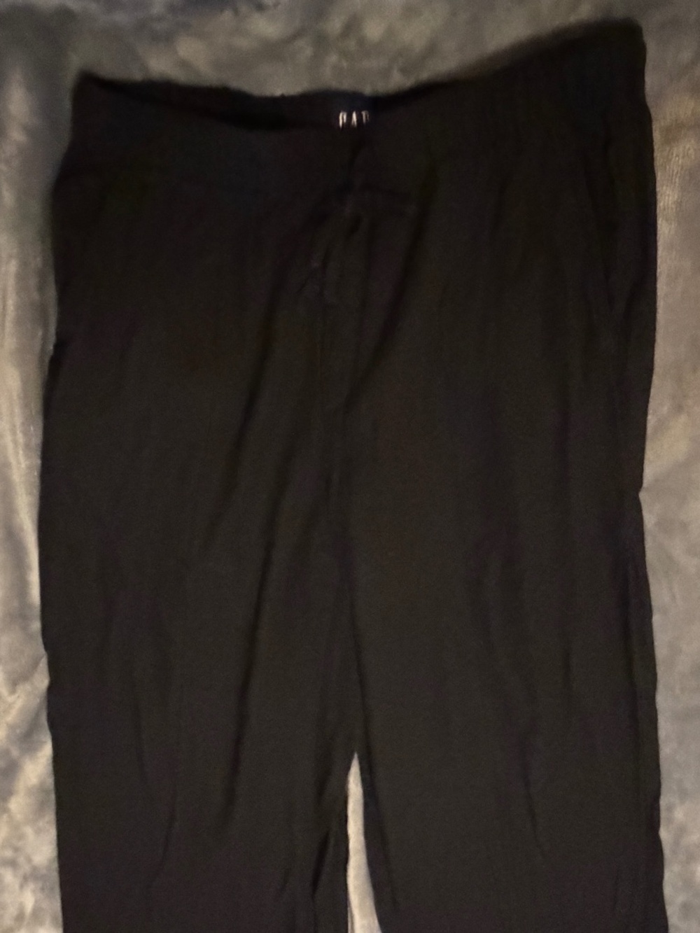 GAP Women's Medium Black Linen Blend Pull-On Pants
